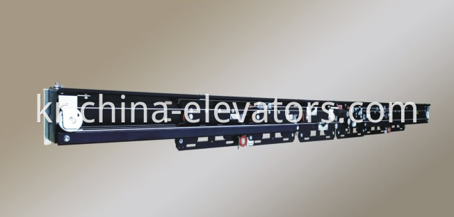 6 Panels Freight Elevator Landing Door Mechanism Center Opening